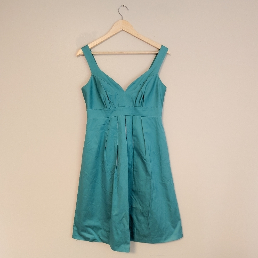David's Bridal Teal Sweetheart Dress